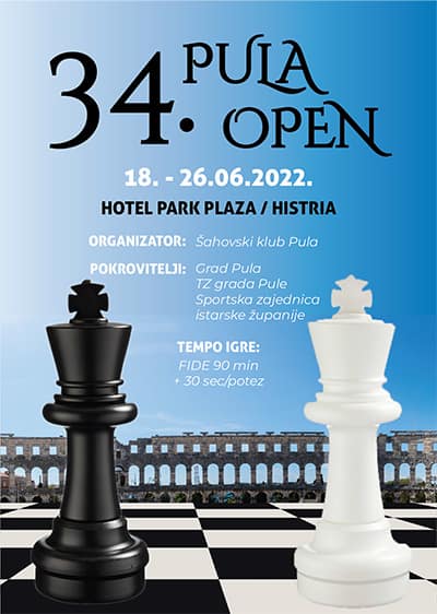 Plakat za trideset i četvrti Pula Open
